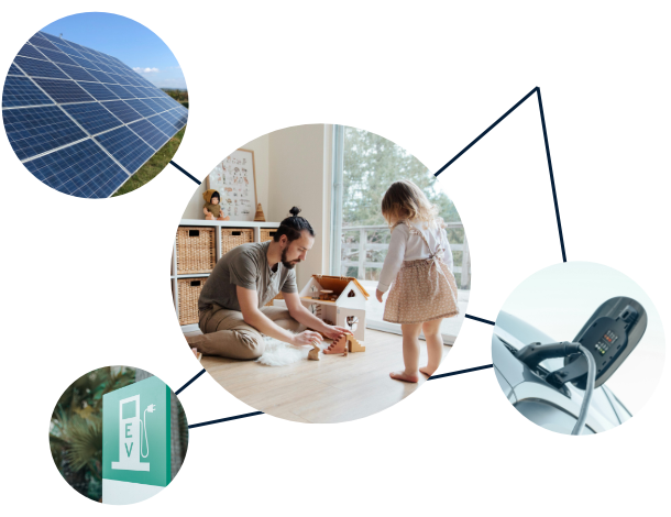 Patchwork d'images représentant l'énergie et sa sauvegarde dans nos sociétés contemporaines